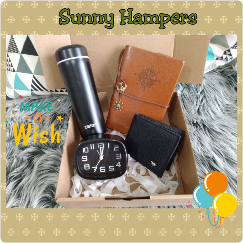 

Hampers Sunny hadiah kado ultah lebaran wisuda anniversary untuk cowok laki pria