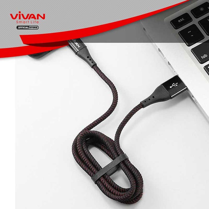 VIVAN NC100 Kabel Type-C Fast Charging 3A - Garansi Resmi 1 Tahun