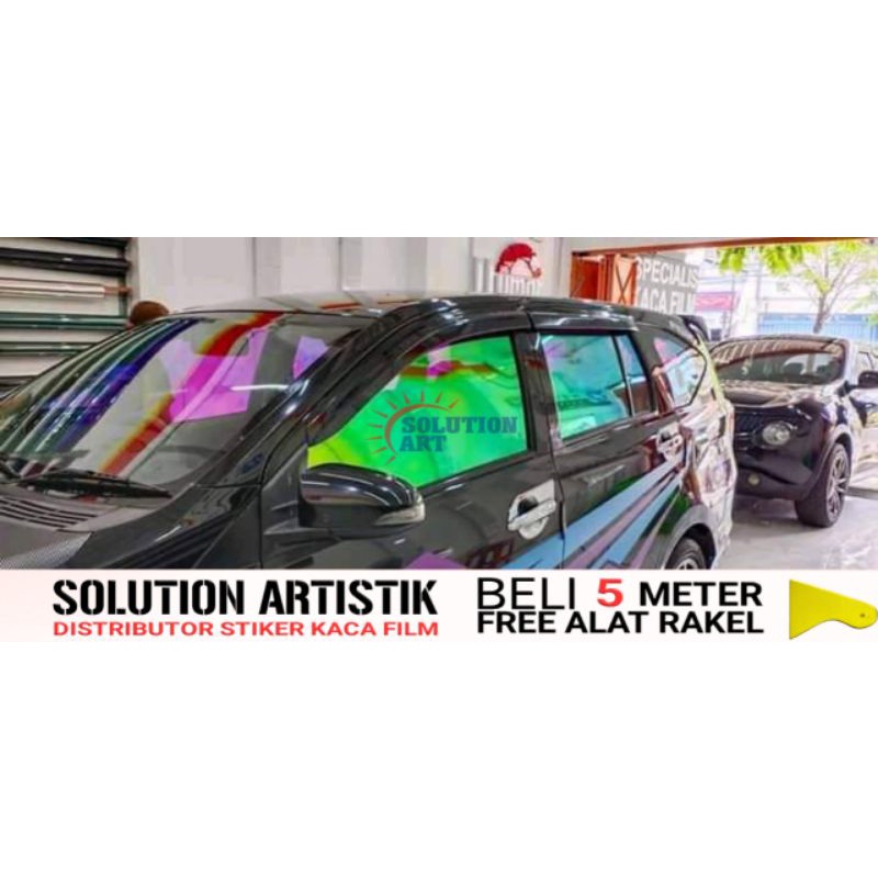 STIKER KACA FILM PELANGI CHAMELOON / KACA FILM RAINBOW