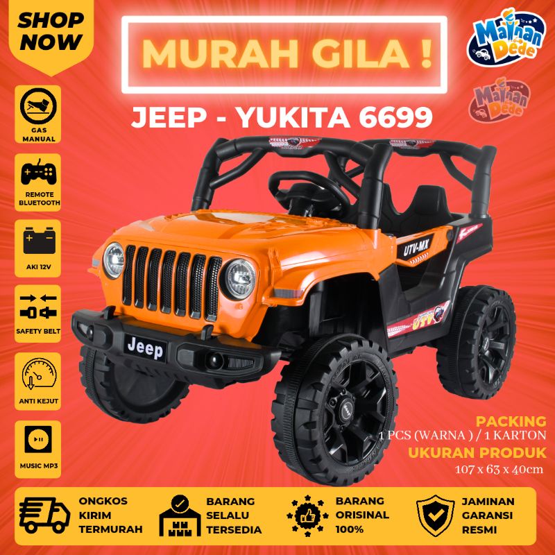 Mainan Mobil Aki Anak Jeep Yukita 6699 UTV MX-2