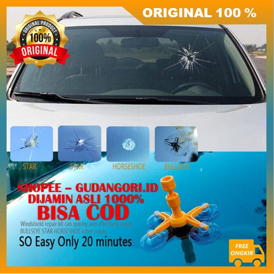 Lem Kaca Mobil Retak Lem Penghilang Retak Ajaib Car Glass Crack ORIGINAL