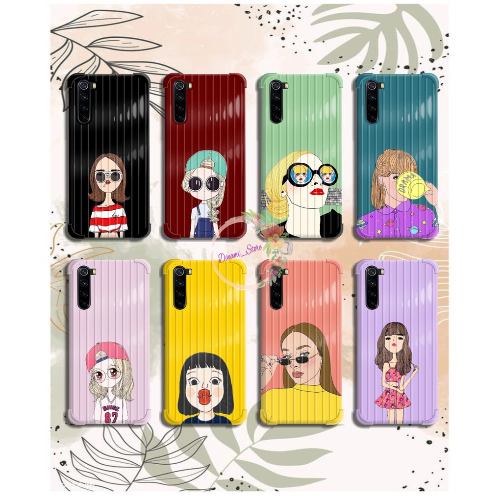 softcase Cute grils  Oppo A3s A1k A5 A9 2020 A7 F9 A5s A31 A52 A92 A37 A53 A83 F1s F11 DST246