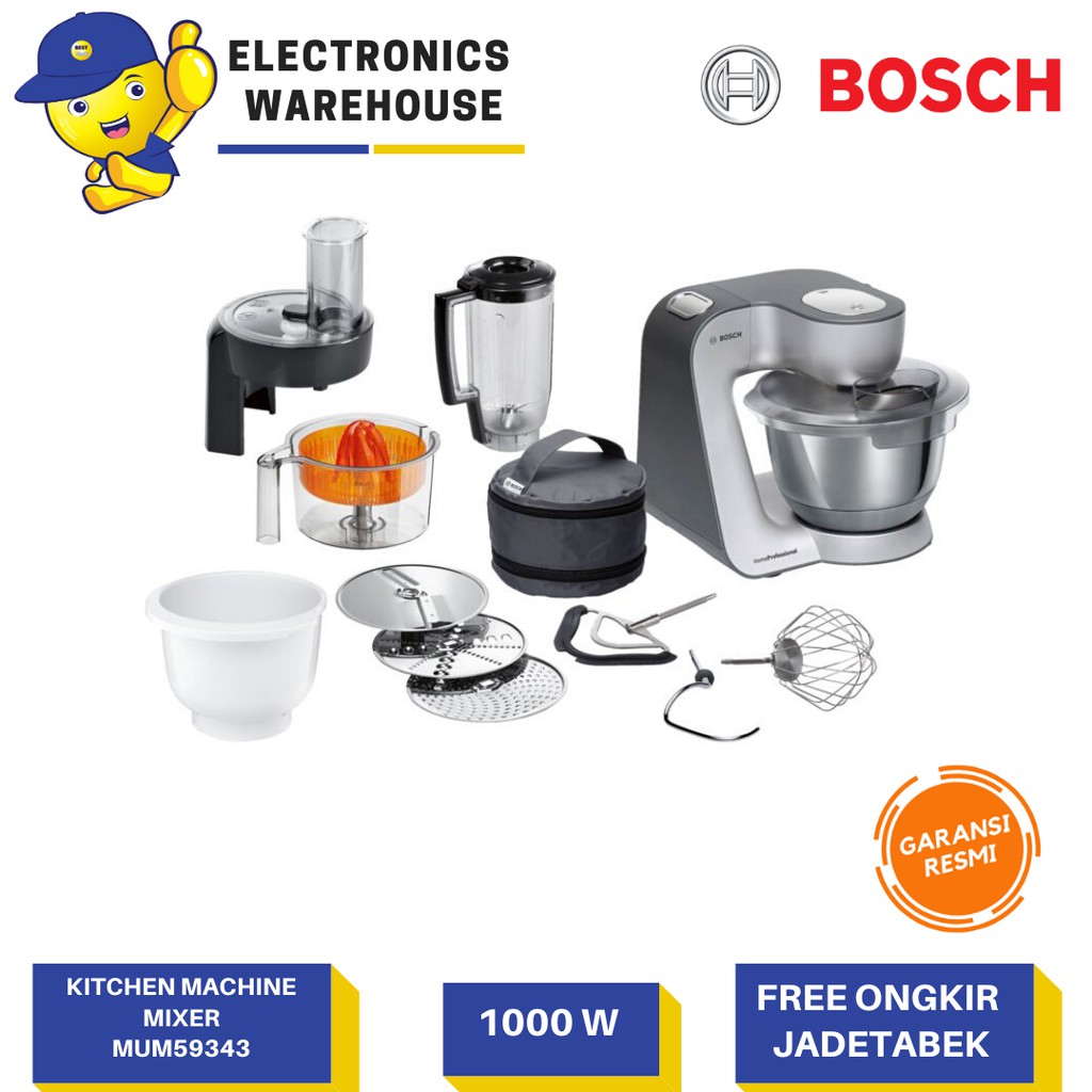 Bosch Kitchen Machine Mixer Mum59343 Shopee Indonesia