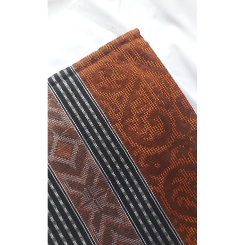 SONGKET BATAK/TENUN DALIANATOLU/KAIN ETNIK/BAHAN DRESS KEMEJA/BAHAN BAJU ETNIK ORANGE