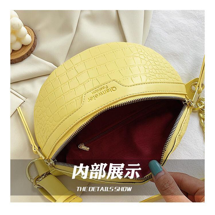 BJ15266 - BLACK/BLUE/GREEN/KHAKI/WHITE/YELLOW SLING BAG TAS WANITA FASHION IMPORT MODIS ELEGAN TERMURAH TERLARIS TERBARU BAGSTORE JAKARTA TAS BATAM ELJ5266 LT1183 BQ2769