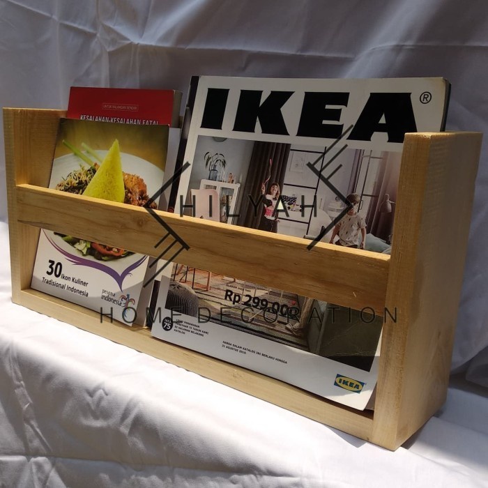 Rak Meja buku/majalah kayu Jati Belanda