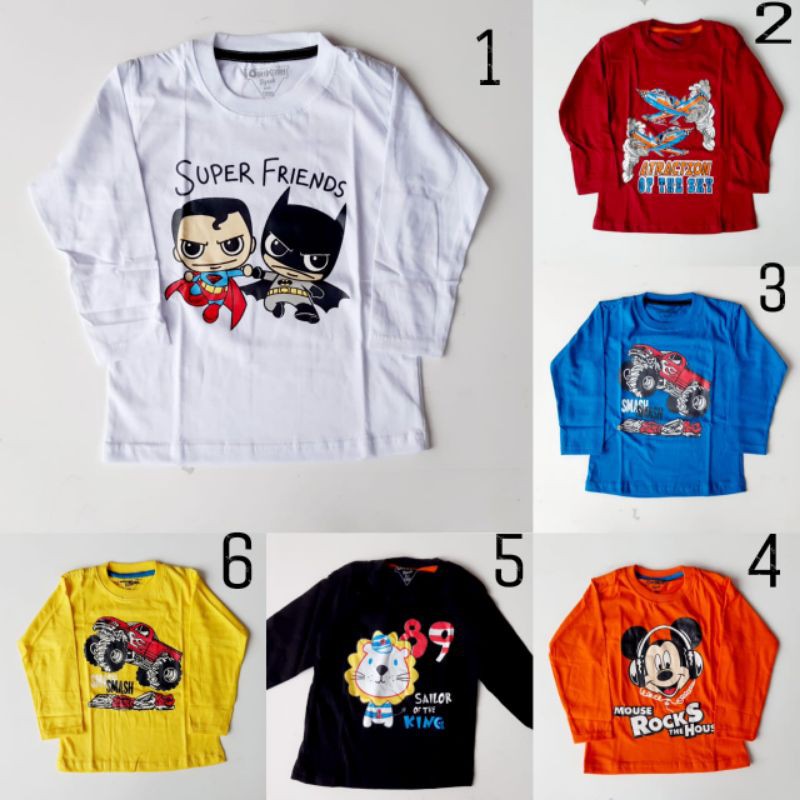 kaos oshkosh lengan panjang anak