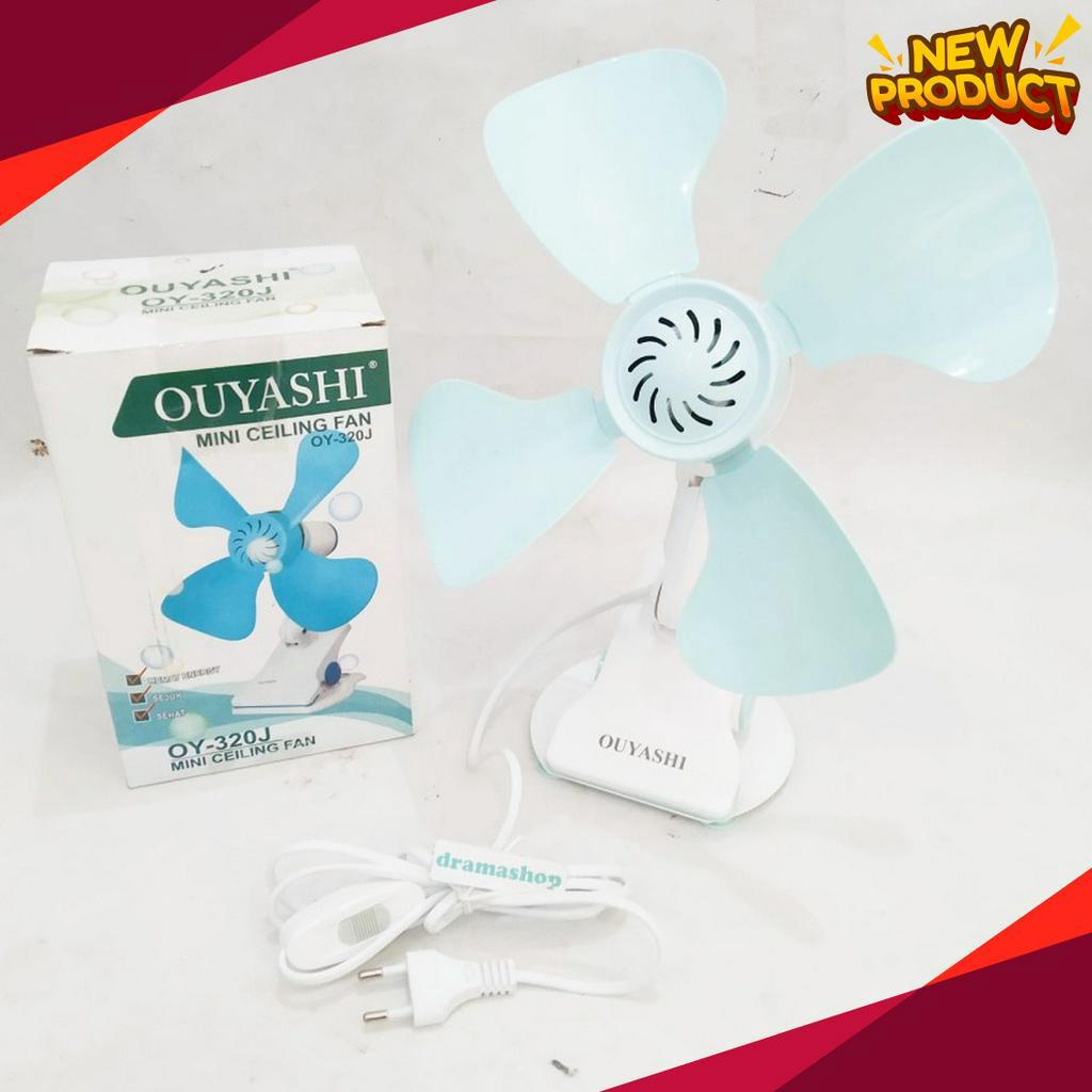 IMPOR TERBARU Kipas Angin Mini 3 in1 Jepit Duduk Tempel Dinding 32J dramashop