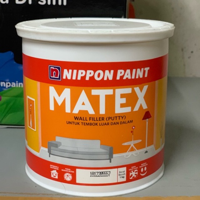 DEMPUL MATEX PLAMIR TEMBOK MATEX 1 KG / MATEX WALL FILLER 1KG / MATEX WALL PUTTY / DEMPUL TEMBOK