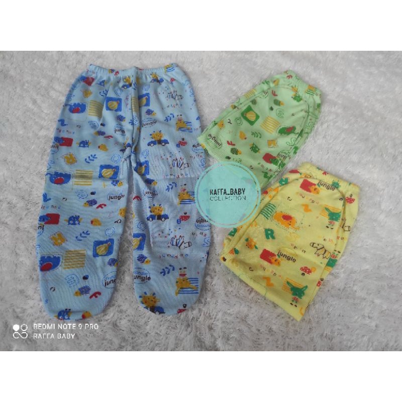 ISI 3pcs ,,CELANA SELEK BAYI/CELANA PANJANG TUTUP KAKI BAYI MOTIF