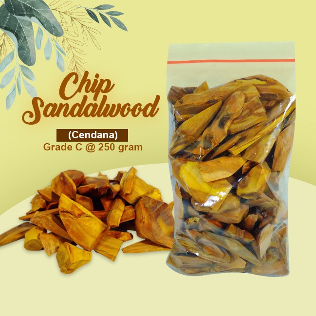 Chip Sandalwood (Cendana) Grade C @ 250 gram