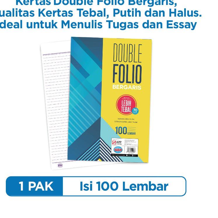 

New - SiDU Double Folio Bergaris 100 lembar SDU RF 100 70 GSM