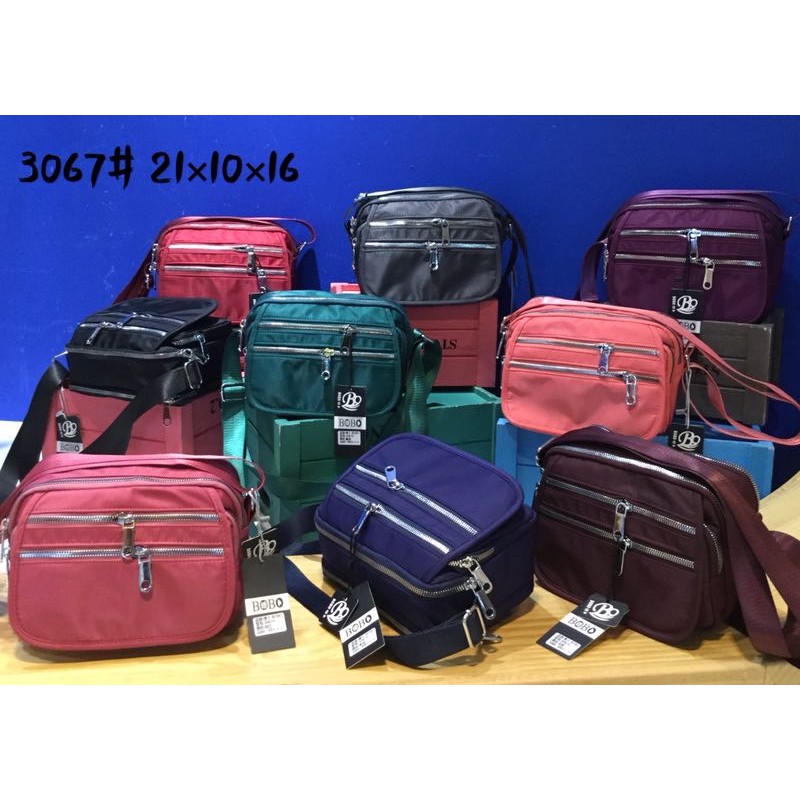 Tas Wanita Import Jinjing dan Selempang BOBO Mini BB3067 3067 Bahan Parasut Kualitas Super High Qual