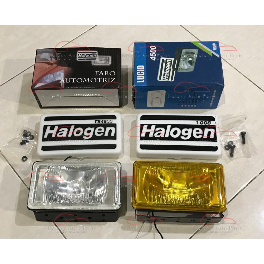 foglamp lampu kabut kotak universal panther putih kuning