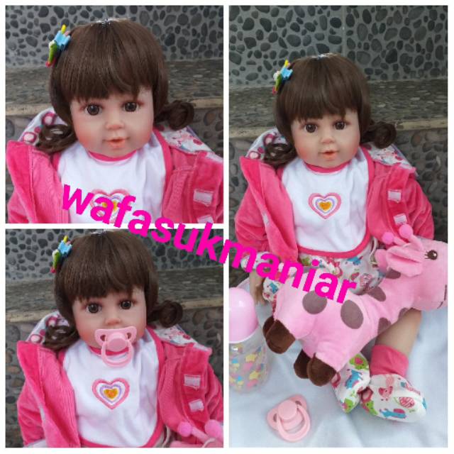 Boneka baby alive / boneka reborn / baby reborn doll / boneka silikon / boneka jerapah