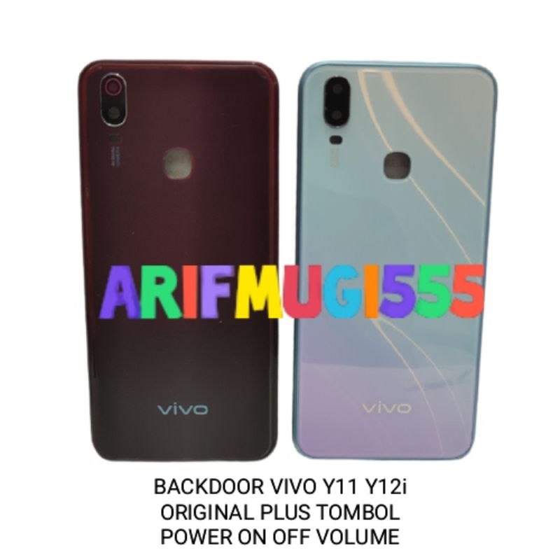 CASING KESING HOUSING BACKDOOR BACKCOVER TUTUP BELAKANG VIVO Y11-Y12i ORIGINAL