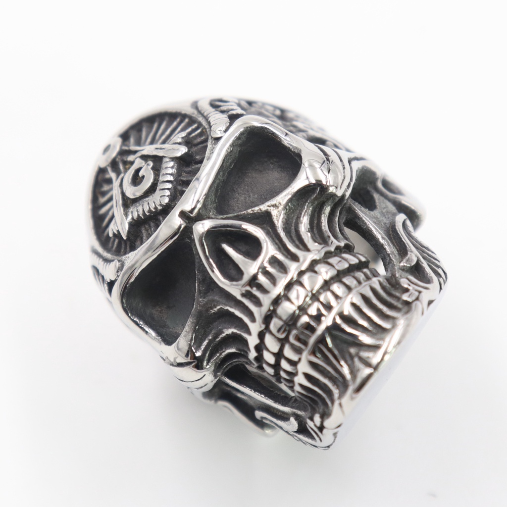 Skull rings Gothic Skull Vintage Silver Black Gold Titanium Steel Men's Punk Jewelry Fashion Ring Skull Ring