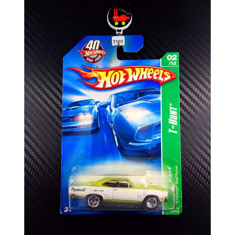T-101 Hot Wheels Treasure Hunt 70 Plymouth Road Runner Ban Plastik Limited
