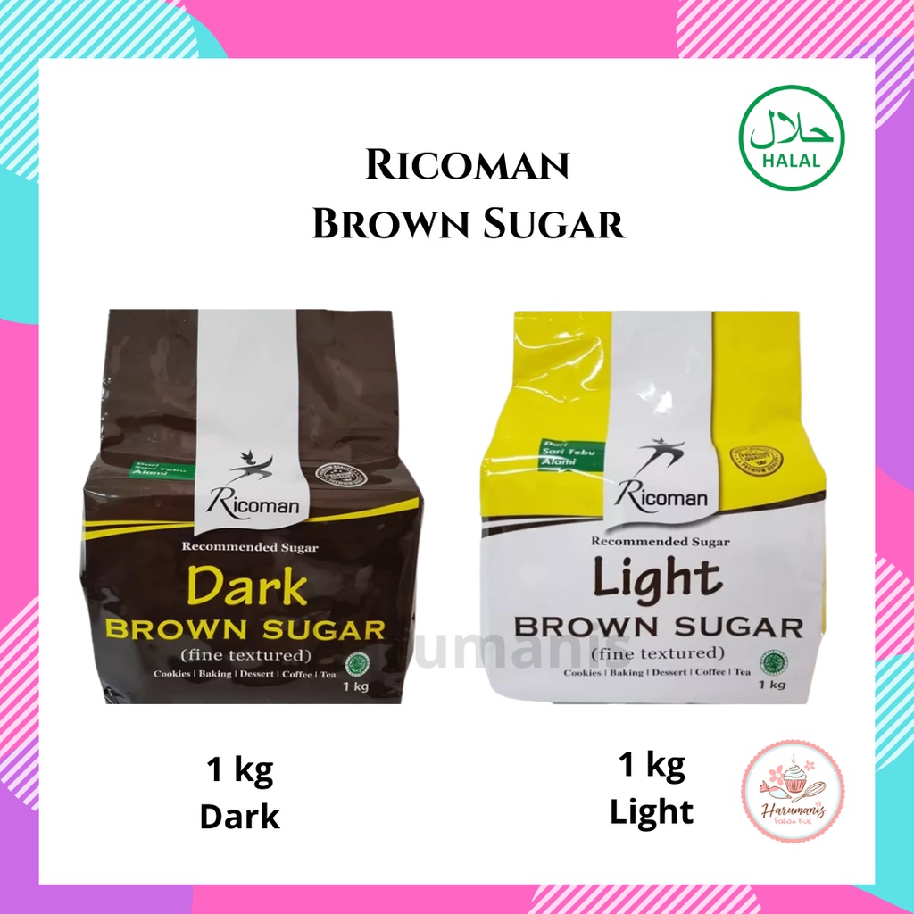 

Ricoman Brown Sugar 1kg