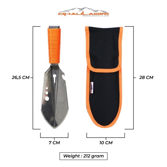 Sekop Dhaulagiri Multifungsi DH MFS 700 Outdoor Shovel Survival