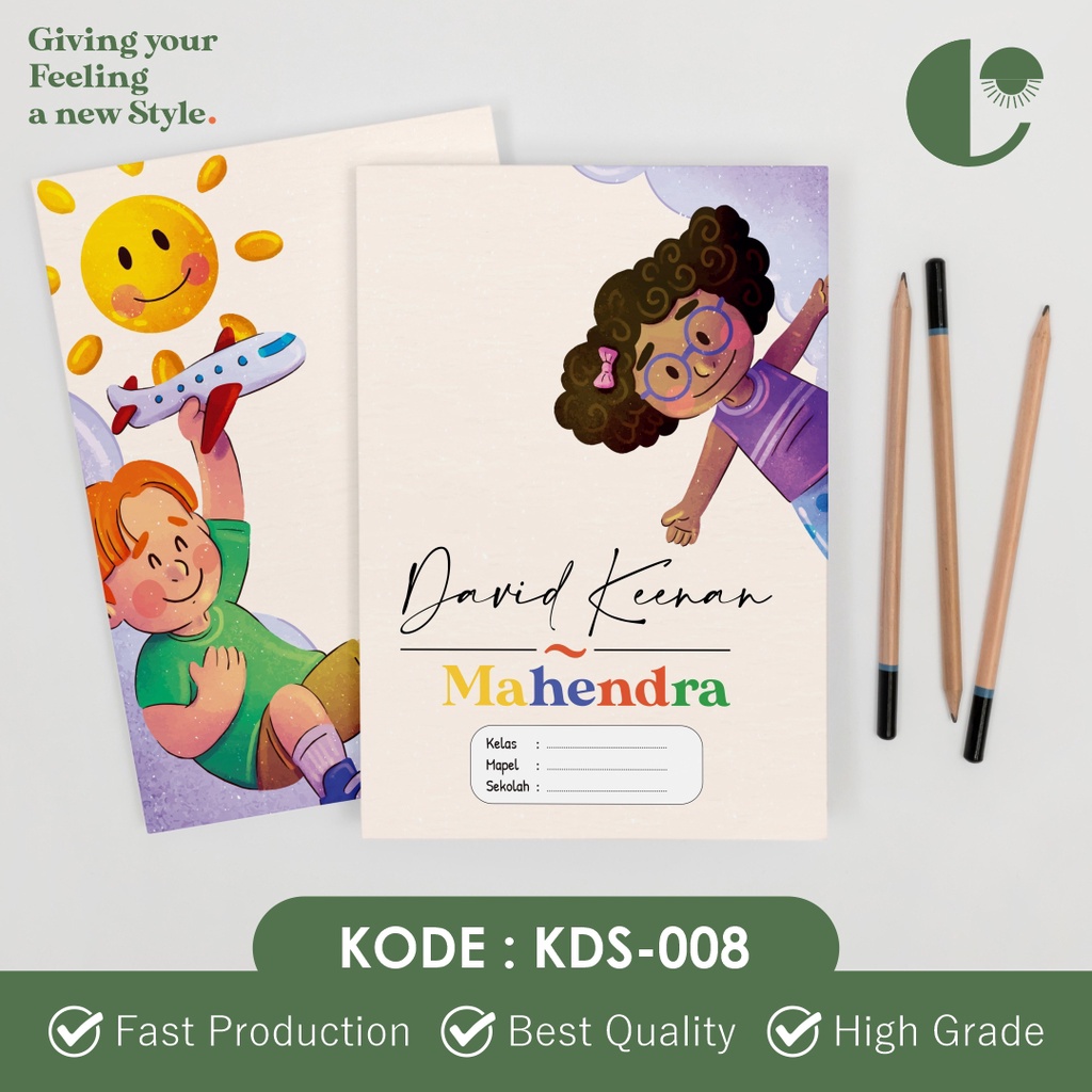

Sampul Buku Custom | Sampul Aesthetic | Sampul Custom Nama | Free Desain - KDS-008