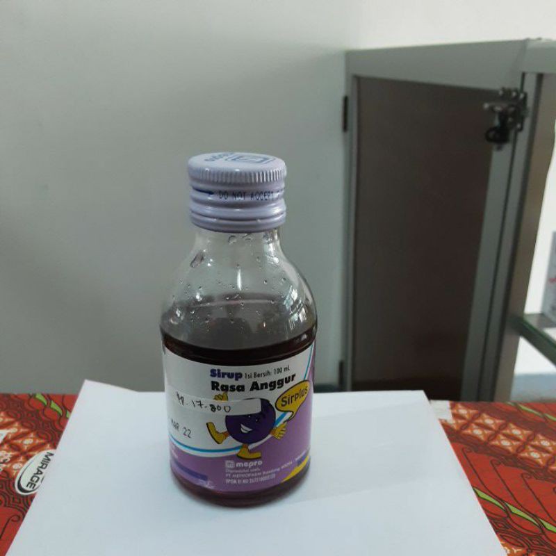 

SIRPLUS SIRUP RASA ANGGUR 100 ML