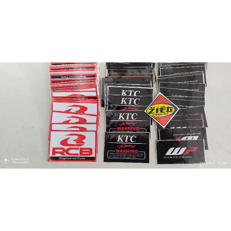 

stiker KTC & WP untuk tabung belakang