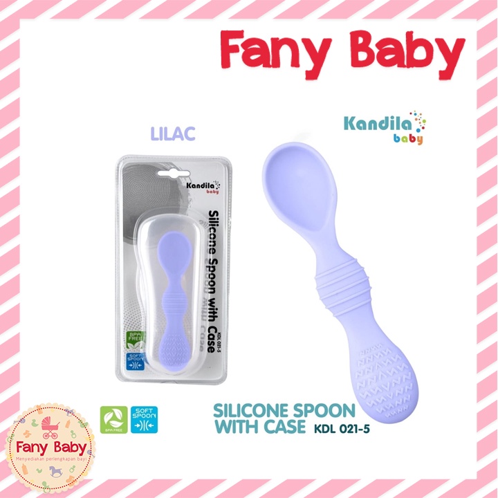 KANDILA BABY SILICONE SPOON WITH CASE KDL 021-5