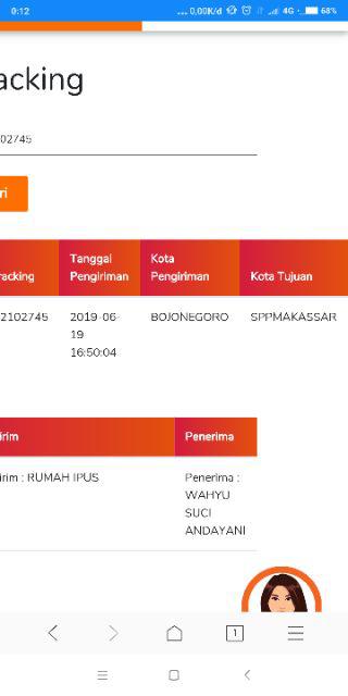 Gantungan Awan Kaligrafi Allah Muhammad Flanel