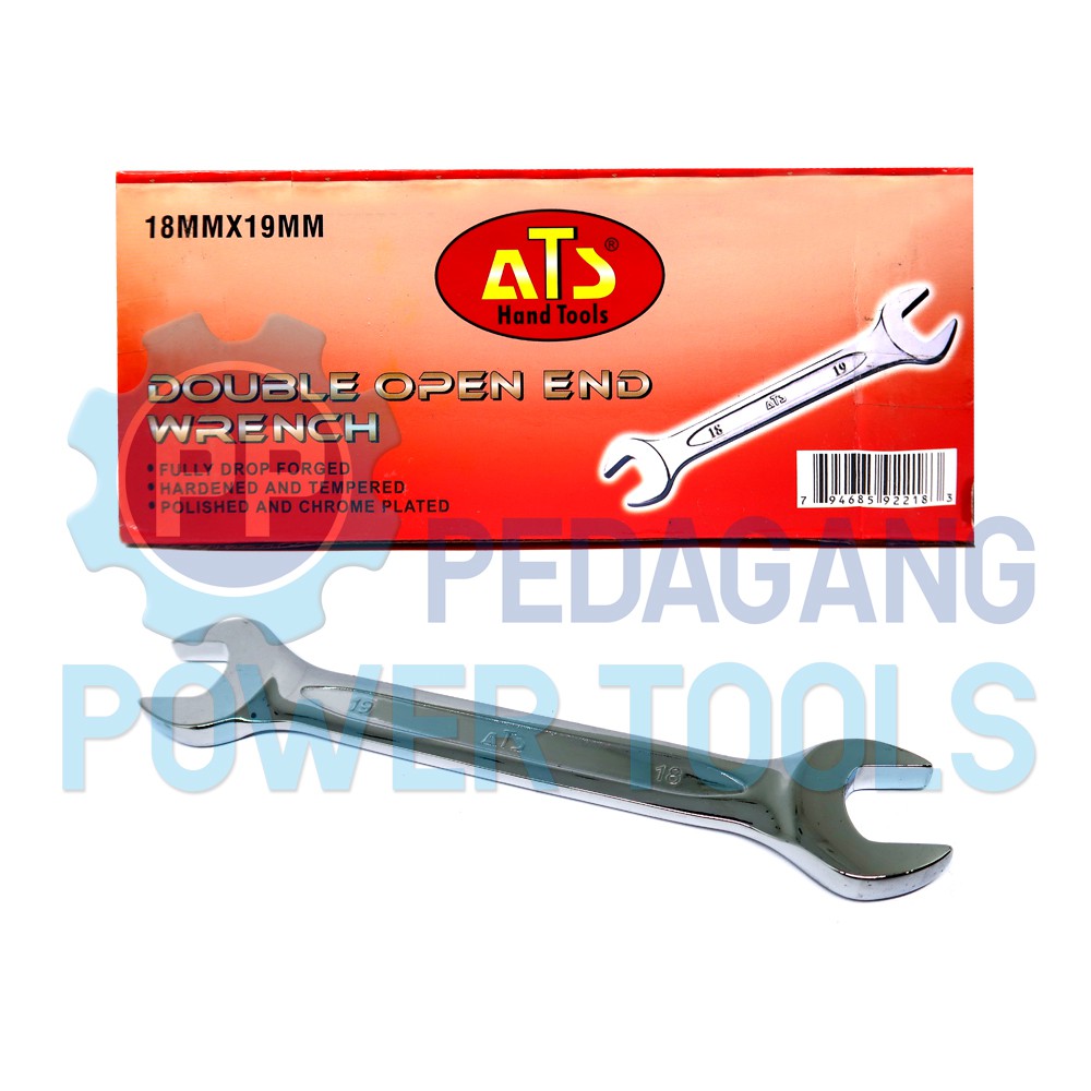 ATS KUNCI PAS 18 X 19 MM 18X19 DOUBLE OPEN END SPANNER WRENCH INGGRIS