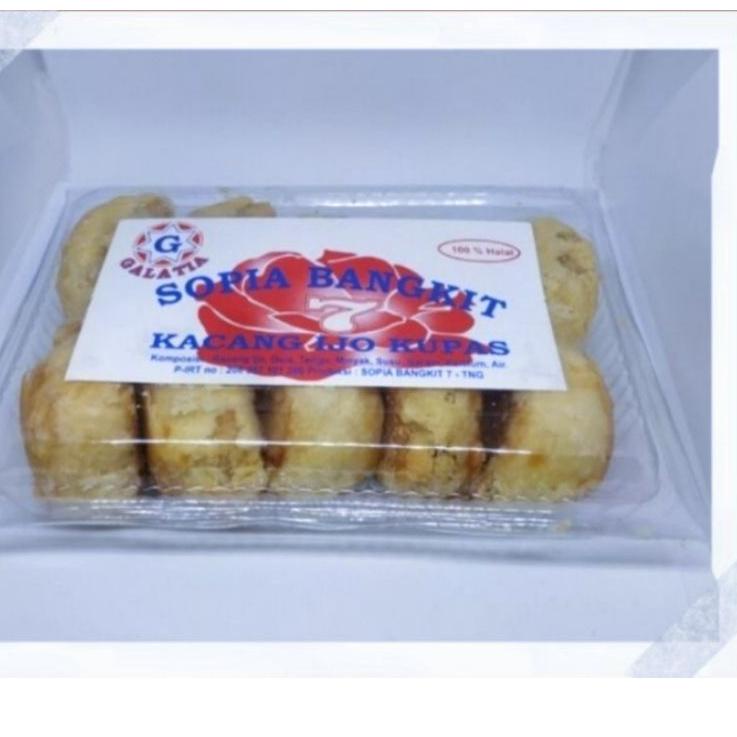 

Laris Lagi--Sopia Bangkit Isi Kacang Hijau Kupas / Kue Pia Kacang ijo kupas 1 pak isi 10 / Bakpia