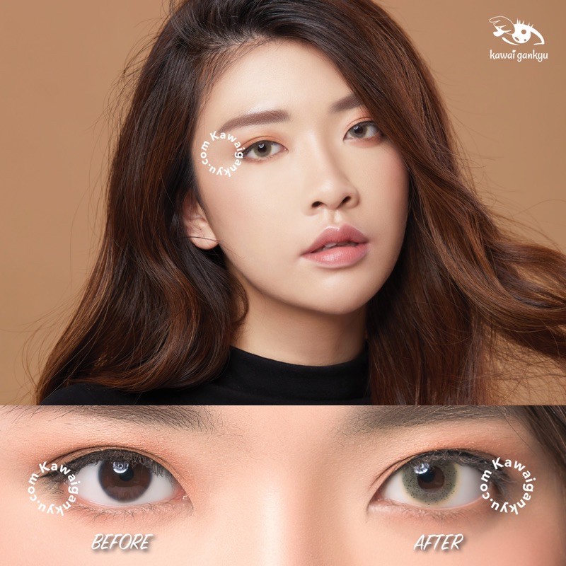 KawaiGankyu Softlens - Princess Sphinx Brown (1botol)