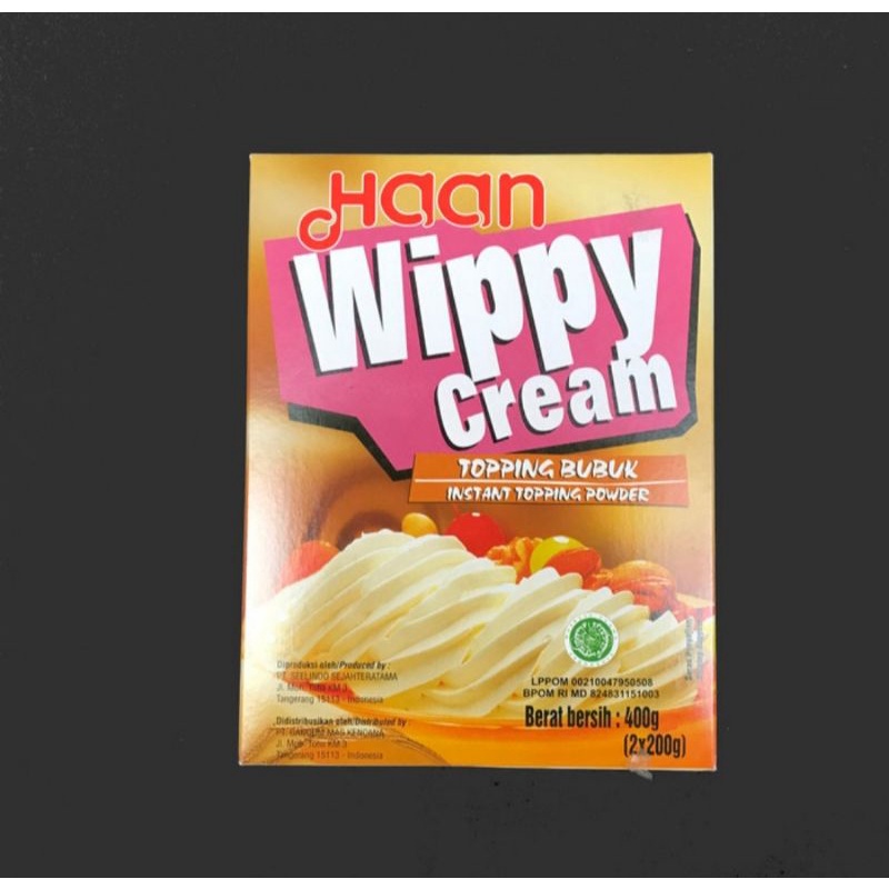

TEPUNG HAAN WIPPY CREAM 400 GR | TEPUNG PREMIX