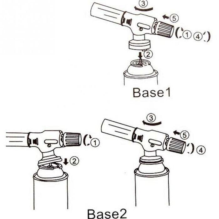 Kepala Korek Gas Torch Portable Instant Las Tembak Flame Gun Butane