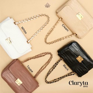 CLARYTA BAG BY LUNAIR - TAS TERBARU BAHAN SYNTHETIC CROCODILE SKIN MURAH CANTIK ELEGAN