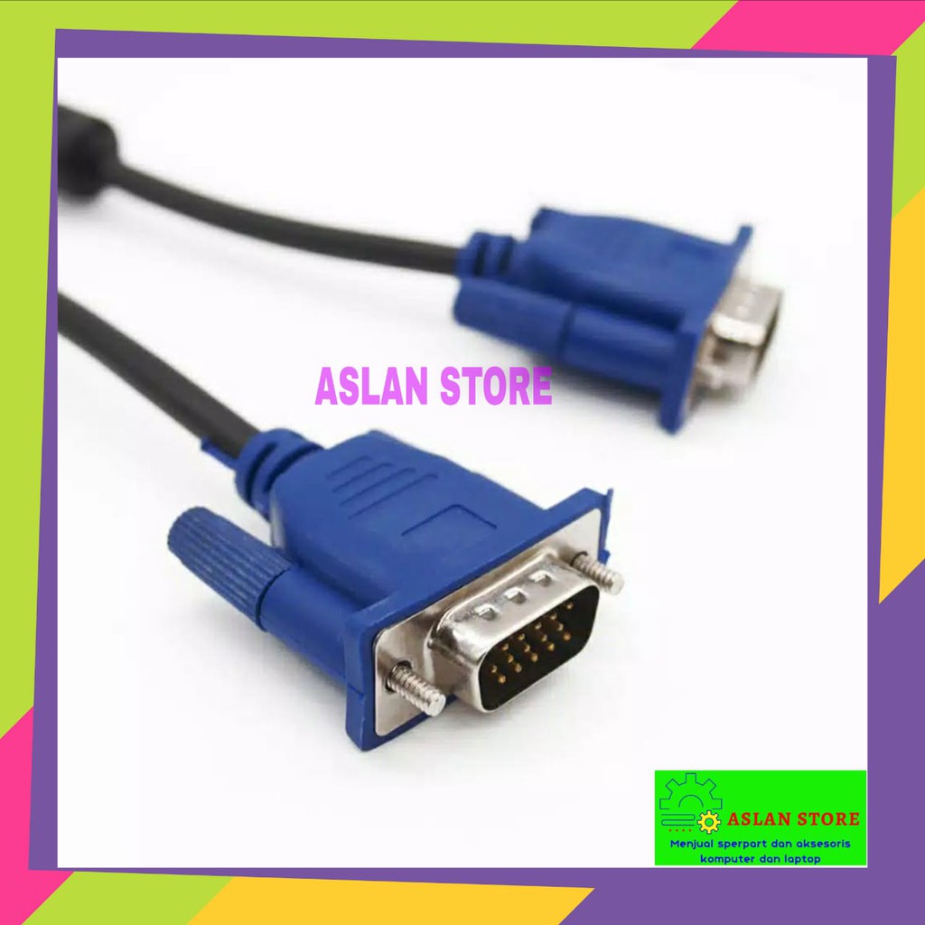 KABEL VGA MONITOR LCD / LED (Bagus dan Murah Male to male)