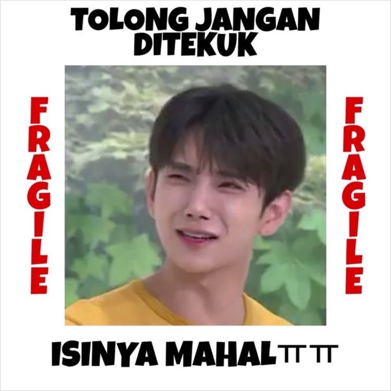 PART 2 STIKER FRAGILE KPOP LUCU KOREA STIKER JANGAN DIBANTING-C