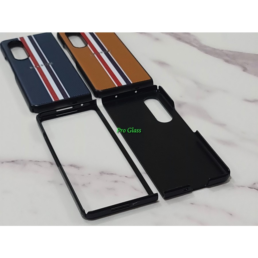 Samsung Galaxy Z Fold 3 / Z Fold 2 5G Carbon Stripe Full Cover Skin Hard Case