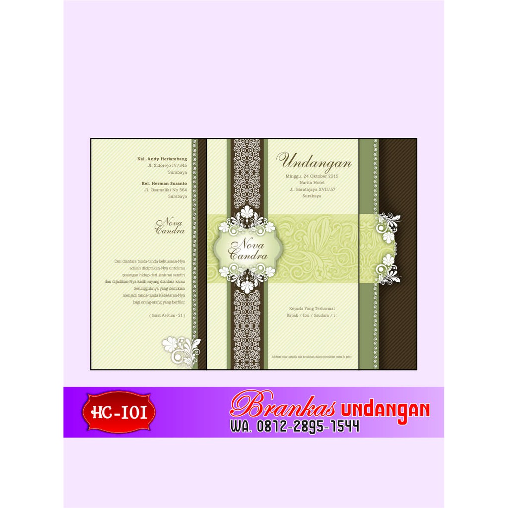Blangko Undangan HC 101 (isi 100lbr)