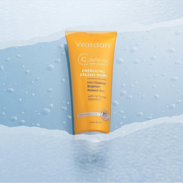 Wardah C-Defense Energizing Creamy Wash 60 ml | 100 ml