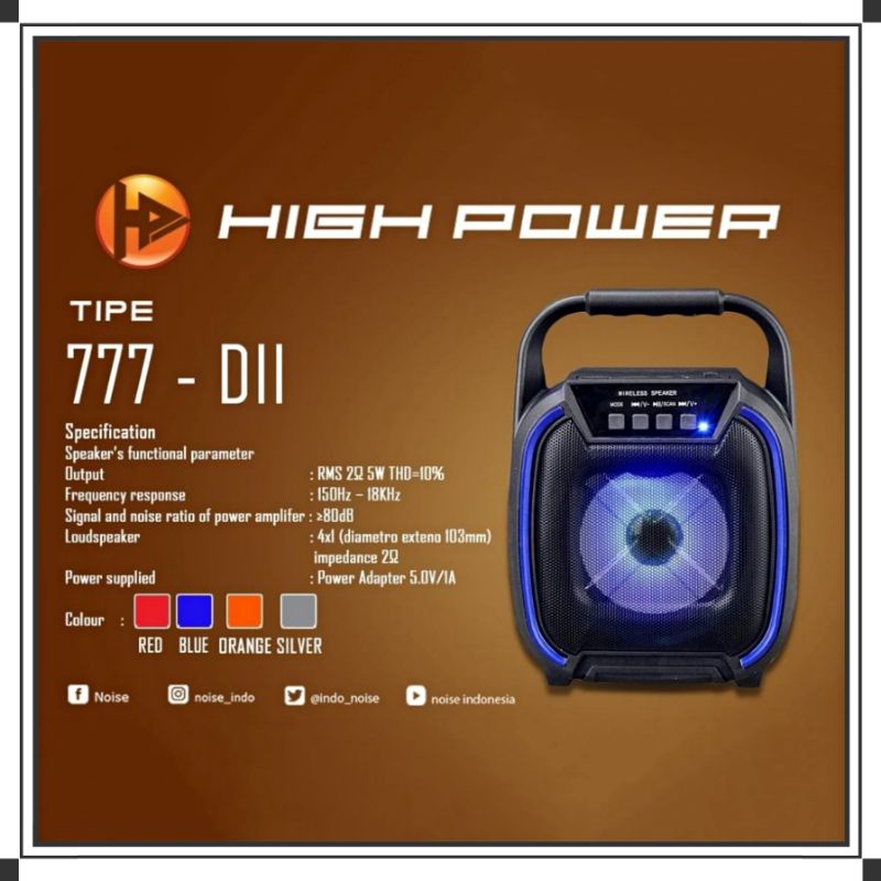 Speaker High Power 777-DII