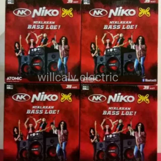 SPEAKER NIKO ATOMIC 35W 35WATT BLUETOOTH - SPEAKER NIKO ATOMIC MULTI MEDIA BLUETOOTH 35W 35WATT