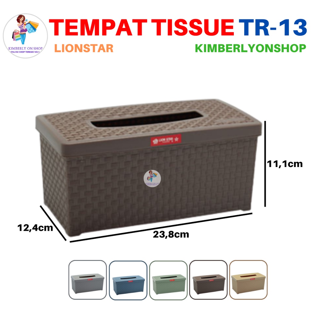 Tempat Tissue Kotak Tisu Plastik Rato Large TR 13 Lion Star