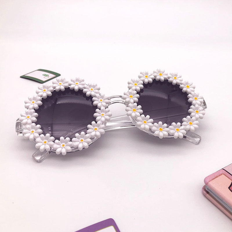 (YUZHU) COD GD Korea Daisy Sunglasses Fashion Wanita Bunga Matahari Bulat Shades Wanita