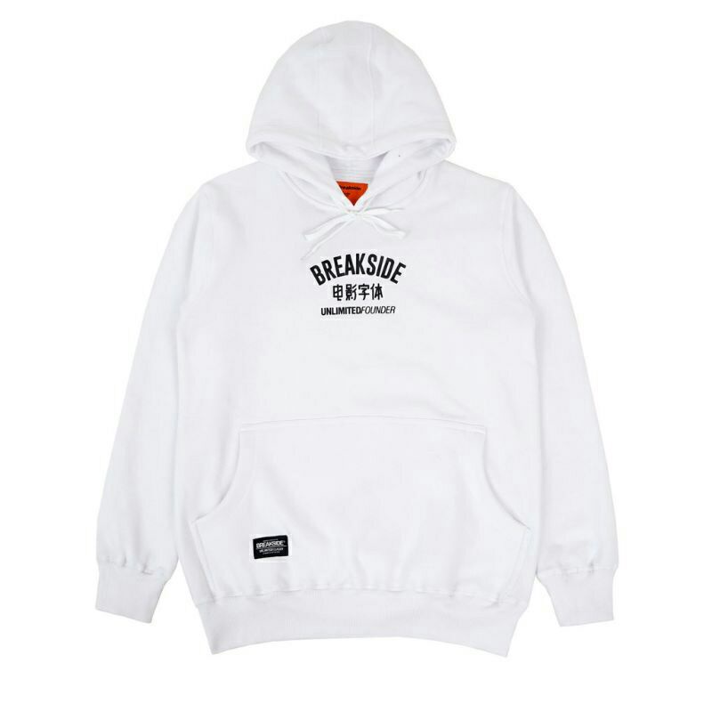 Breakside Hoodie Distro Pria Wanita Keren Kekinian - White