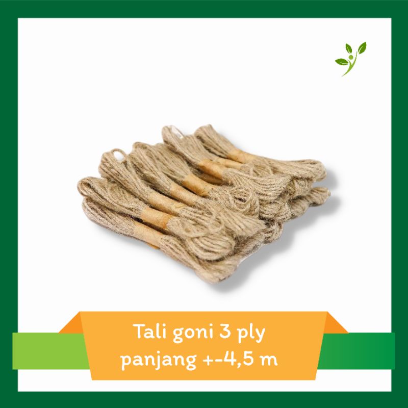 

TALI goni/tali rami lilit 3 ply (+- 4,5 meter) tali/goni/rami/hampers/gift/kado