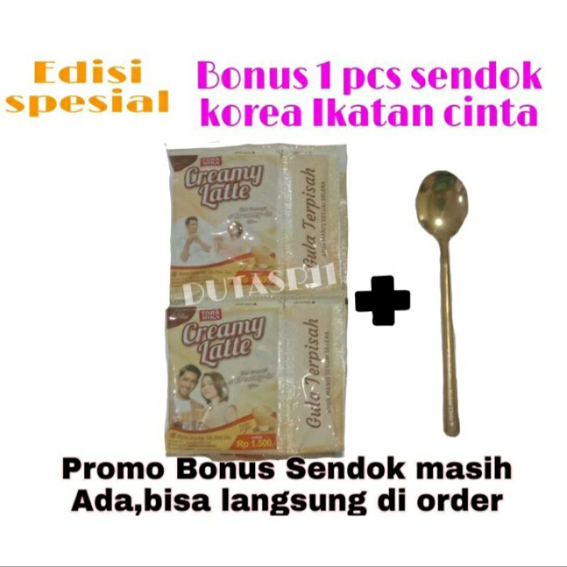 TORABIKA CREAMY LATTE 10 SACHET X 25GR + FREE SENDOK