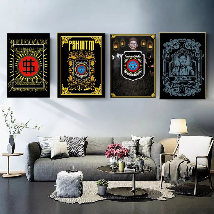 Hiasan dinding SH WINONGO UKURAN JUMBO | Hiasan dinding PSHW ukuran A3+ | Pajangan dinding KAMAR | D