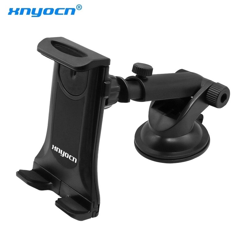 Cangkir Hisap Pemegang Tablet Mobil GPS Braket Kaca Depan Mobil Dudukan Ponsel GM Dashboard Braket untuk 4 ~ 12.9 Inci Layar Dapat Berputar 360 Derajat