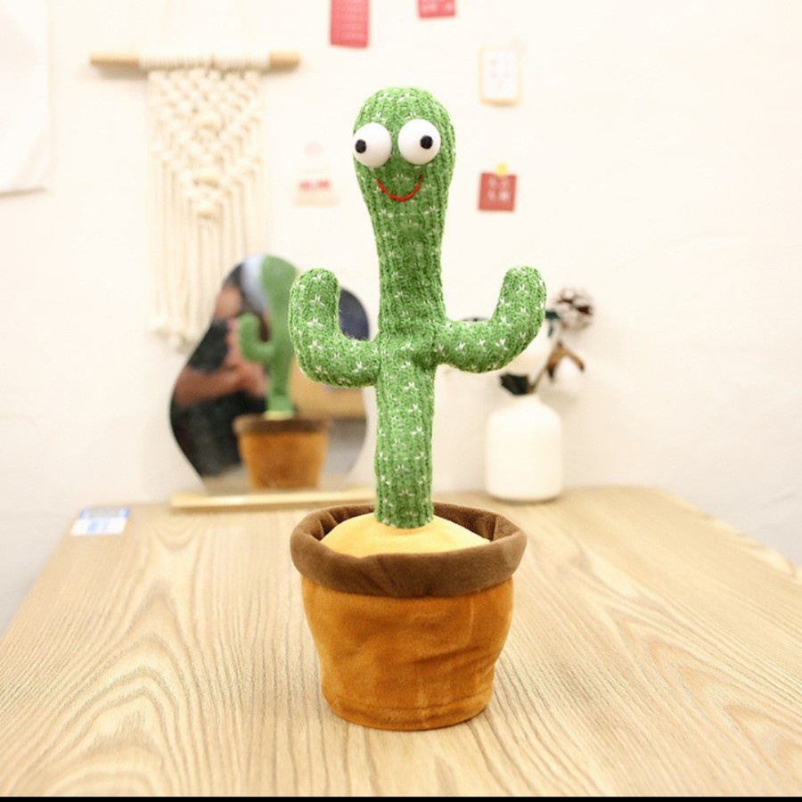 Cactus Toy Boneka Pintar Kaktus Joget Joged Goyang Bisa Ngomong Rekam Bicara Menari Dance Dancing